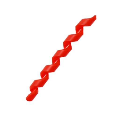 10 Pcs Each 5 Colors Wrap Spiral Bicycle Cable Sleeve Rubber Housing Protector Frame Guard for MTB Bike Shift Brake Line Pipe Anti-Friction Black Red White Green Transparent - color: Red