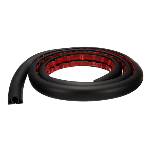 HARFINGTON 4ft Cord Cover Floor W0.3 x H0.3 Inner Channel PVC Hide Extension Cable Floor Wire Hider Wire Covers Protector for Prevent Cable Trips Cables Management, Black - color: Black, size: W0.3"xH0.3"x4ft