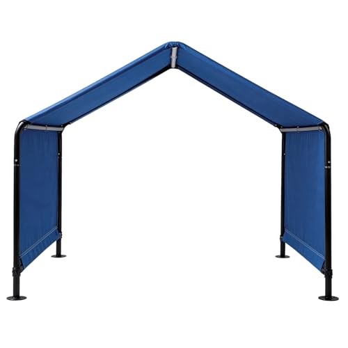 48.5in Outdoor Dog Shade Shelter,Portable Pet House for Medium/Large Dogs,Waterproof Sun Protection Dog Tents,Indoor Outdoor Pets Tent,with Canopy,for Outside Patio Park Backyard (Blue) - color: Blue