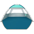 COMMOUDS Beach Tent Sun Shade for 3/4/6/8 Person, UPF 50+ Beach Sun Shelter Canopy Tent, Lightweight, Easy Set Up and Carry - color: Turquoise, size: 3 Person