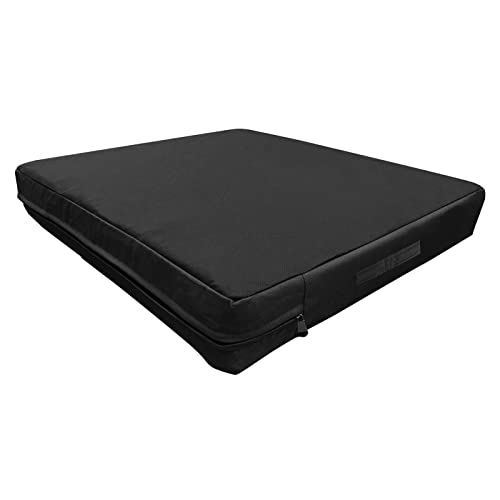 Dog Bed Cover Replacement Washable. 30 "L X 20 "W X 3 "H Washable Removable Orthopedic, Cooling Gel and Memory Foam pet Bed Protector Cover, Cover only (Black) - color: Black, size: S(30" L × 20" W × 3" H)