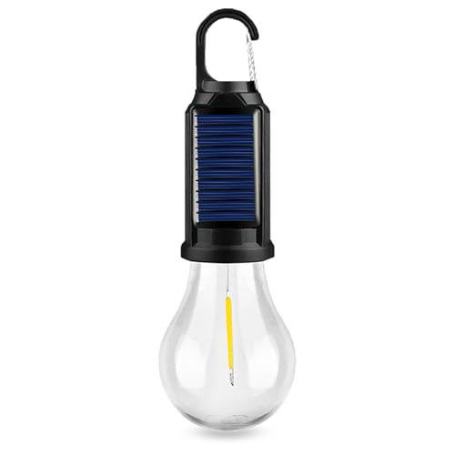 Solar Camping Lantern, Portable LED Solar USB Rechargeable Lantern Flashlight Emergency Hanging Light for Indoor Outdoor Home Power Outages Hiking Hurricane (1pcs)