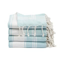 Cotton Turkish Beach Towel with Towels Oversized 36"x72" Pool Absorbent Extra Large Quick Dry Sand Travel Towel (Aqua Blue, 4 Pack) - color: Aqua Blue, size: 4 Pack