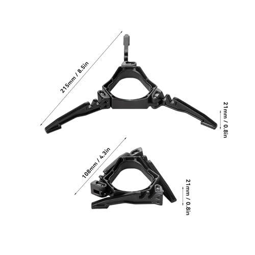 Fire-Maple Gas Canister Stand Foldable Fuel Gas Tank Bracket Support Gas Bottle Tripod Cartridge Holder for Camping Picnic Bikepacking - color: Black