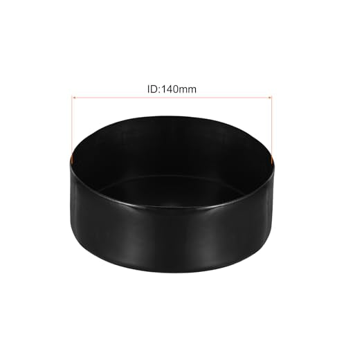 uxcell 140mm(5 1/2") Rubber End Caps, Round Vinyl Plug Insert Plastic End Caps for Tubing, Fence, Pipe Post, Furniture, Railing, Black, 50mm Height - color: Black, size: 140mm(5 1/2") X 50mm H