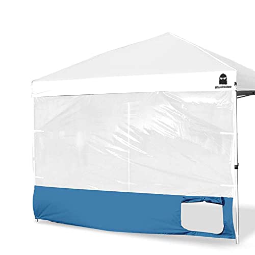 Clear Sidewall, Transparent Canopy Walls, Canopy Side Wall for 10x10 Pop Up Canopy - Straight Leg, Outdoor Instant Canopies Sidewall with Doghole,1 Pack (Royal Blue) - color: Royal Blue - D