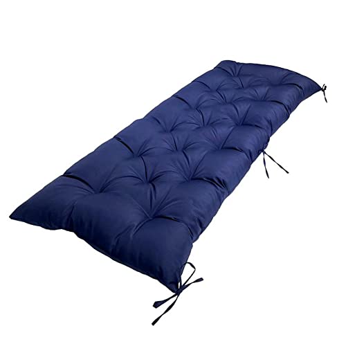 Srutirbo Waterproof Outdoor Bench Cushion, 48"x20", Swing Cushion Patio Furniture Cushions 3 Seater, for Garden Patio Furniture Lounger Bench (Navy Blue, 48x20 in) - color: Navy Blue