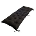 Srutirbo Waterproof Outdoor Bench Cushion, 48"x20", Swing Cushion Patio Furniture Cushions 3 Seater, for Garden Patio Furniture Lounger Bench (Black, 48x20 in) - color: Black