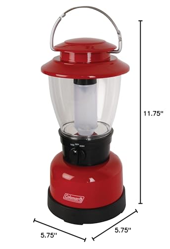 Coleman 700L LED Lantern with 4D Battery, Water & Impact-Resistant Lantern with Carry Handle, Lifetime LED Lights Never Need Replacing (Pack of 2) - size: One Size (Pack of 2), style: 400l