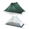 LANSHAN Ultralight Tent 3-Season Backpacking Tent for 1-Person or 2-Person Camping, Trekking, Kayaking, Climbing, Hiking - color: 2-person, dark green