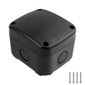 Waterproof Junction Box,Nineleaf IP66 Weatherproof Electrical Project Boxes,3.3X 2.8 x 2.3 inch,Universal Electrical PVC/ABS Plastic Project Enclosure Box,Black - color: Black, size: 86x74x62mm