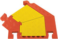 Checkers 5 Channel Industrial Drive Over Cable Protector Left Turn for 1.25" Lines, 40k/Axle Load Capacity Hose and Cable Ramp for Heavy Duty Equipment, Made in The USA, Yellow/Orange, CPT5X125-L-Y/O - size: 40k/Axle Load Capacity, style: Left Turn