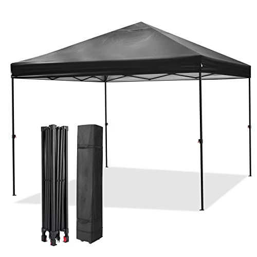 HOTEEL 10x12ft Pop Up Canopy, Waterproof Outdoor Party Easy Up Tent with Carry Bag, No Tools Needed, Event Tent for Parties, Backyard, Wedding, Commercial,Gray - color: Gray, size: 10x12FT (No Walls)