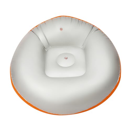 9 Pieces Inflatable Sofa with 2 Foot Pumps, Inflatable Chairs for Adults Kids, Blow Up Couch Camping Lounger, 264LBS Portable Air Sofa for Indoor Outdoor Party, Orange