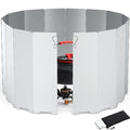 Camping Stove Windscreen Ultralight Folding Camp Stove Windscreen Portable Camping Stove Windshield for Use with Alcohol Stoves and Other Backpacking Stoves Butane Stoves 16 Plates - size: 16 Plates