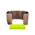 camping moon CAMPINGMOON 10 Plates Foldable Windscreen Folding Camp Stove Windshield with Storage Box - color: 5.51 inch Height YD-8