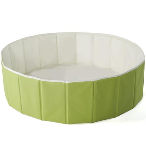 40Inch Kids Ball Pit, Foldable & Portable & Reusable Balls Pool for Toddlers,Playpen/Fence for Baby, Play Pool for Dog, Indoor & Outdoor Use, Oversized(Green Tea) - color: Green Tea