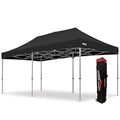 Extreme Canopy Commercial Heavy Duty Aluminum Instant Popup Canopy Tent (Black, 10ft x 20ft) - color: Black, size: 10ft x 20ft