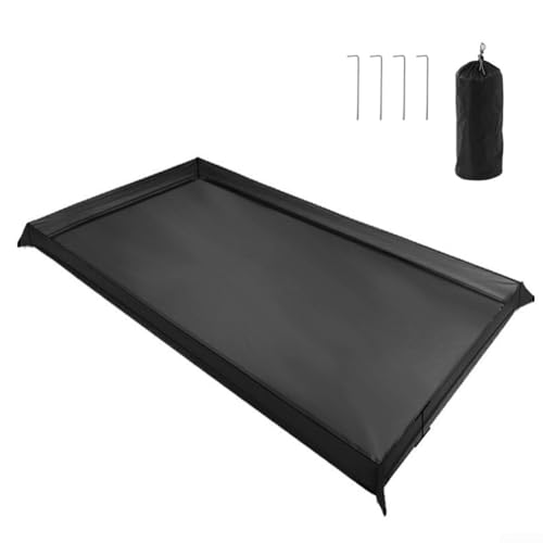 Camping Tent Footprint Ground Sheet 210D Oxford Cloth Waterproof 4000Mm Bathtub Floor Tarp Lightweight Portable For Outdoor Hiking Picnic Beach With Carry Bag And Pegs 200X80cm(200x180cm) - color: 200x180cm