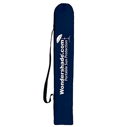 Wondershade Ultimate Portable Sun Shade Umbrella – Lightweight Adjustable Outdoor Patio & Beach Umbrella with Tripod Base (Navy) - color: Navy