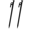 SORIEA Camping Tent Stakes 8 Inch, Heavy Duty Steel Stakes for Beach, Grass, Outdoor Tent Pegs with Strong Hold (2 Pack) - size: 20cm