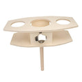 MAGICLULU Wooden Beer Rack Insert Ground Wine Stake Outdoor Drink Holder Detachable Design Suitable for Garden and Camping