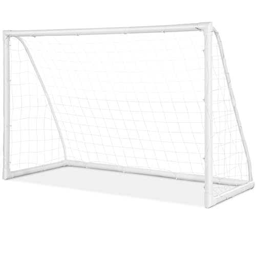 Soccer Goal, 12FT x 6FT/6FT x 4FT All-Weather Soccer Net with Frame, Quick Set-Up, Resilient Netting, Portable Soccer Goals for Backyard School Kids Soccer Training - size: 6FT x 4FT