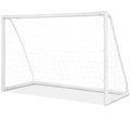 Soccer Goal, 12FT x 6FT/6FT x 4FT All-Weather Soccer Net with Frame, Quick Set-Up, Resilient Netting, Portable Soccer Goals for Backyard School Kids Soccer Training - size: 6FT x 4FT