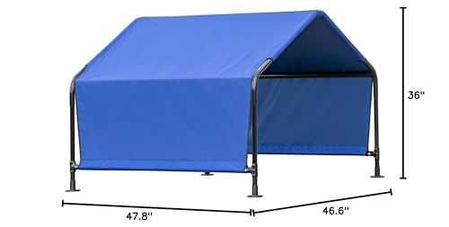 ShelterLogic 4' Outdoor Pet Shade, Versatile Pet Canopy Tent for Dogs, Cats, Small Animals and Livestock, Blue - size: Medium