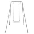 Baby Swing Stand, Heavy Duty Foldable Swing Stand A-Frame Metal Swing Stand Frame for Backyard Indoor & Outdoor Use (Hammock Chair not Included) (Gray) - color: Gray
