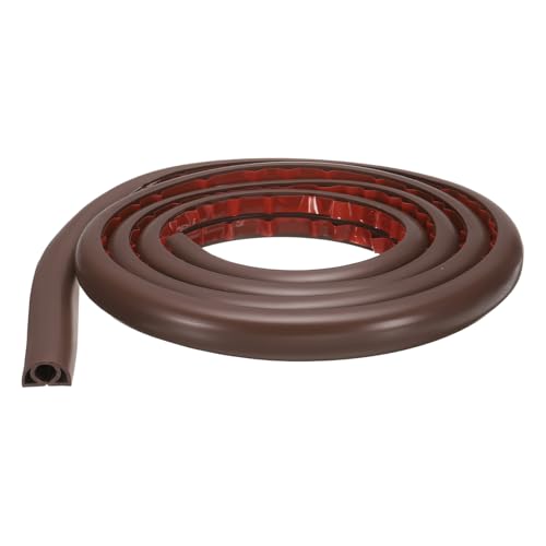 HARFINGTON 6ft Cord Cover Floor W0.3 x H0.3 Inner Channel PVC Hide Extension Cable Floor Wire Hider Wire Covers Protector for Prevent Cable Trips Cables Management, Coffee - color: Coffee, size: W0.3"xH0.3"x6ft