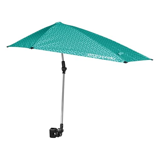 Sport-Brella Versa-Brella SPF 50+ Adjustable Umbrella with Universal Clamp - color: Bright Turquoise, style: REG