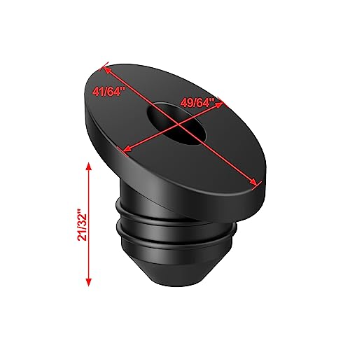 BLIKA 100 Pack 30 Degree Cable Railing Rubber Grommets for 1/8" 5/32" 3/16" Cables for Metal Cable Railing Posts, 30 Degree Angle Beveled Protector Sleeves, 1/8" Cable Railing Grommet, BL10-A - size: 30 Degree