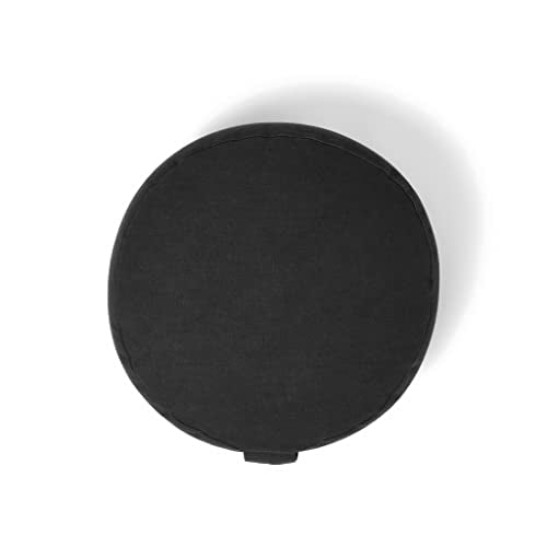 Organic Round Meditation Cushion by renoo - Durable Comfortable Cotton, Linen, Hemp - Modern Zafu - Buckwheat Floor Pillow Yoga Bolster in 15 Colors Removable Cover - 15 inches - Cosmos - color: Cosmos