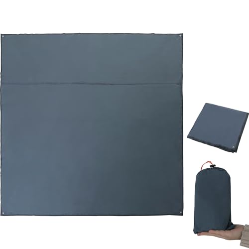 REDCAMP Waterproof Camping Tarp, Grey/Green 4 in 1 Multifunctional Tent Footprint for Camping, Hiking, Backpacking - color: Grey 2-3 Person, size: 83"x83"