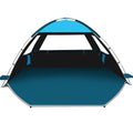 COMMOUDS Beach Tent Sun Shade for 3/4/6/8 Person, UPF 50+ Beach Sun Shelter Canopy Tent, Lightweight, Easy Set Up and Carry - color: Sky Blue with Dark Shelter, size: 3 Person