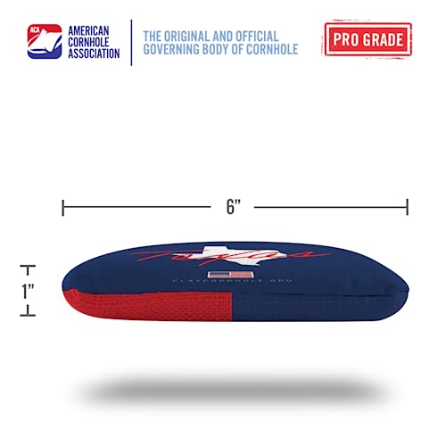 ACA Synergy Pro Professional Cornhole Bags Dual Sided Regulation 6x6 Set of 4 Texas - color: Texas