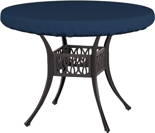 Covers & All Round Table Top Cover, 12 Oz Waterproof UV & Weather Resistant Patio Table Cover, Outdoor Table Cover for Patio Outdoor Furniture & Coffee Table (30" Dia x 4" H Inches, Blue) - color: Blue, size: 30" Dia x 4" H