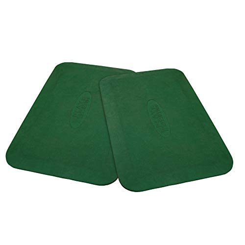 Gorilla Playsets 09-0012-PAIR-G Protective Rubber Mat For Swing Set of 2 Mats, Green - color: Green