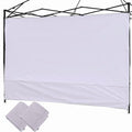 Canopy Sunwall, Instant SunWall 10ft x10ft, Sidewall for Pop Up Canopy Tent, 2 Pack Sidewalls Only, White - color: White, size: 10x10(2pcs)