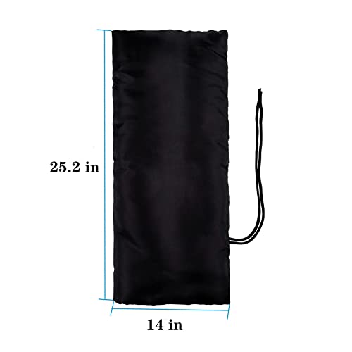 Outdoor Faucet Covers for Winter Freeze Protection,25.2"X14" Hose Bib Covers for Winter,Reusable Thicker Waterproof Insulated Spigot Cover Black - color: 25.2"X14" faucet cover