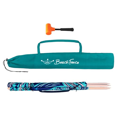 Premium 20 ft Beach Windscreen, Privacy Screen, Wind Blocker Free Rubber Mallet and Carry Bag Included (Beach Bus) - color: Beach Bus