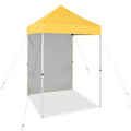 EAGLE PEAK Pop up Canopy 5x5, Outdoor Portable Canopy Tent with One Removable Sunwall, Carry Bag Included, Yellow - color: Yellow