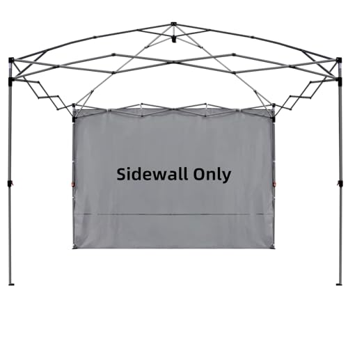 Canopy Sidewall for 10x10,10x20 Pop up Canopy Party Tent, UV Protection and Waterproof for Outdoor Event Tents, Vendor Booths, for Backyard, Patio, Camping (1 Sidewall, Frame Not Included, Grey) - color: Gray, size: 10'x10', 1 Sidewall