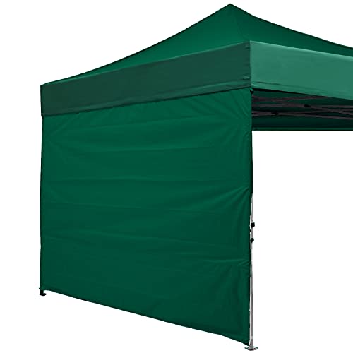 ABCCANOPY Instant Canopy SunWall 10x10 FT, 1 Pack Sidewall Only, No Frame or Top, Forest Green - color: Forest Green, size: 10x10