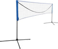 Portable Large Volleyball Badminton Tennis Net with Carrying Bag Stand/Frame 10/14/17/20 FT - size: 17FT