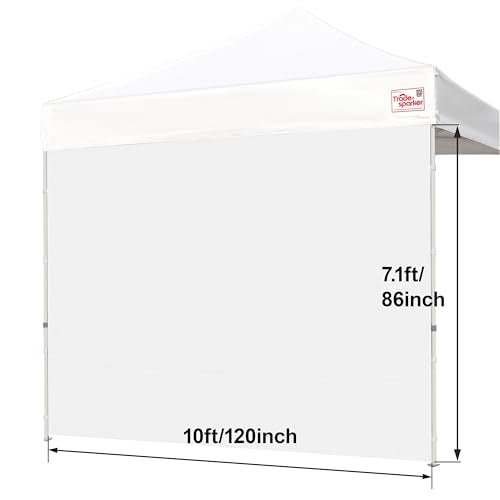 Tradesparker 10x10 Pop Up Canopy Wall with Zipper, 86 inch Height Instant Canopy SunWall Tent Sidewalls for 10x10 Pop Up Tent,1 Pack Sidewall Only,NavyBlue - color: Navyblue, size: 10FT*1