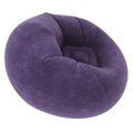 PRETYZOOM Inflatable Lazy Chair for Adults Portable Flocked Bean Bag Sofa for Indoor Living Room Bedroom Camping and Outdoor Relaxation Includes Pump Compact and Space-Saving Design