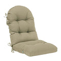 QILLOWAY Outdoor High Back Chair Cushion for Adirondack, All Weather Rocking Chair Cushions Thick Padded Replacement for Patio Furniture,Beige - color: Beige