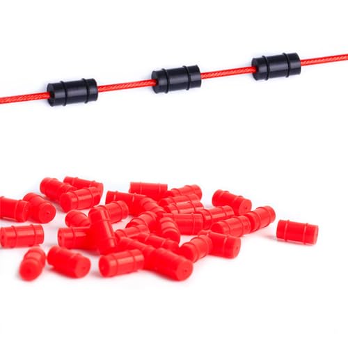 10Pcs Bikes Cable Protections Mountain Bikes Brake Shifter Cable Sleeve Brake Housing Protectors Rubber Cable Sleeves - color: Red